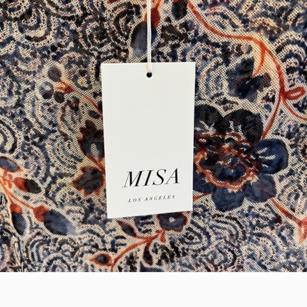 MISA Floral One-Shoulder Dress Retail $350 - Picture 6 of 9